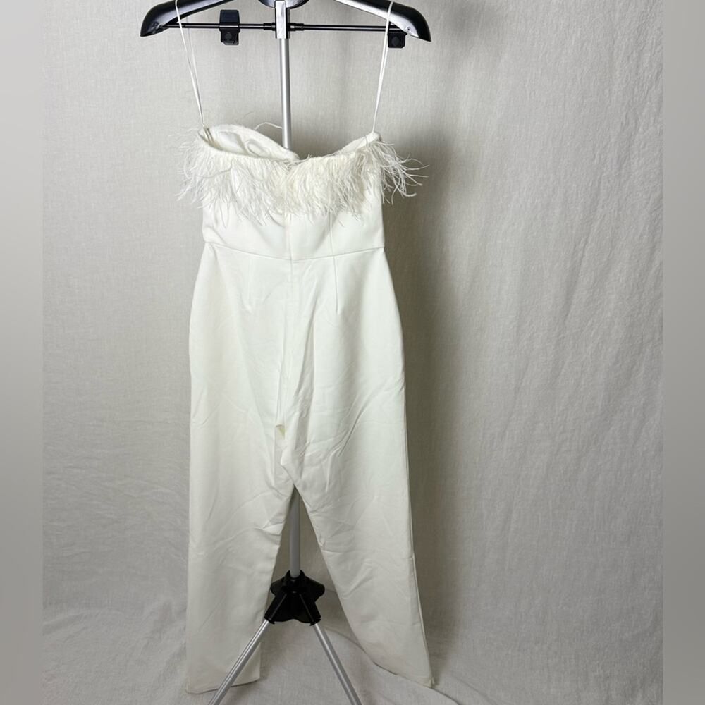 Saylor | Janae Jumpsuit Ivory Feathers - Picture 5 of 10